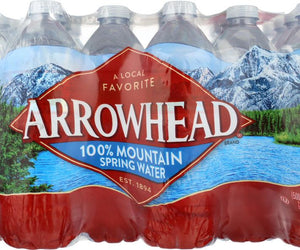 Arrowhead Water: 100% Mountain Spring Water 24 Count - 0.5 Liter, 12 Lt - RubertOrganics