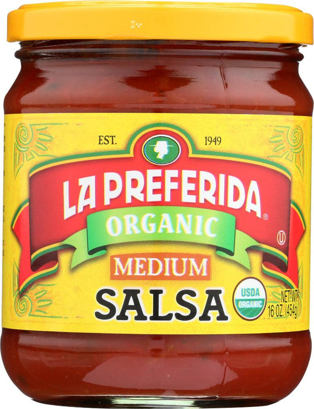 La Preferida: Organic Medium Salsa, 16 Oz - RubertOrganics