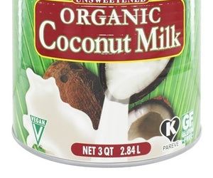 Native Forest: Coconut Milk Classic Organic Unsweetened, 3 Qt
