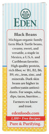 Eden Foods: Black Turtle Beans Organic Dry, 16 Oz