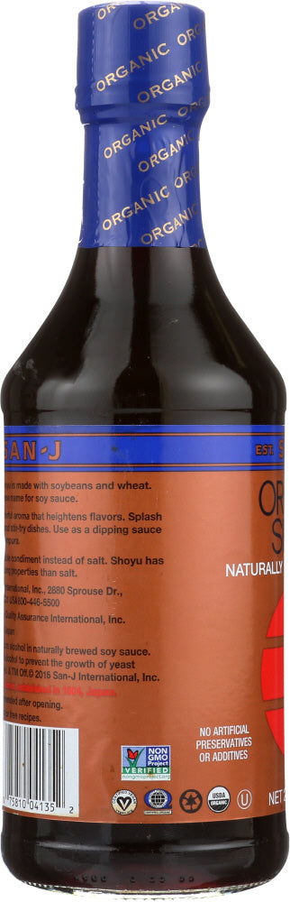 San J: Organic Shoyu Brewed Soy Sauce, 20 Oz