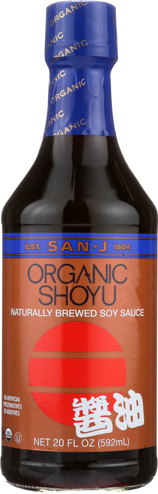 San J: Organic Shoyu Brewed Soy Sauce, 20 Oz