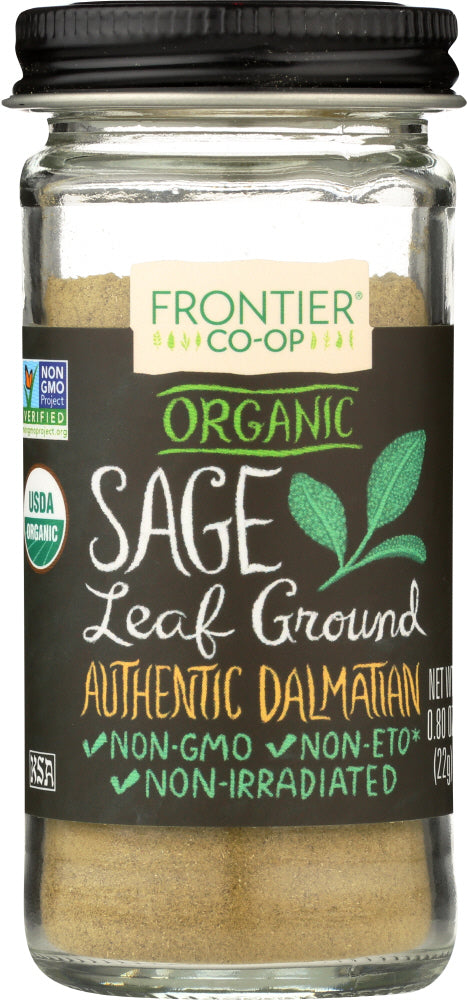 Frontier Herb: Bottle Sage Leaf Organic, 0.8 Oz