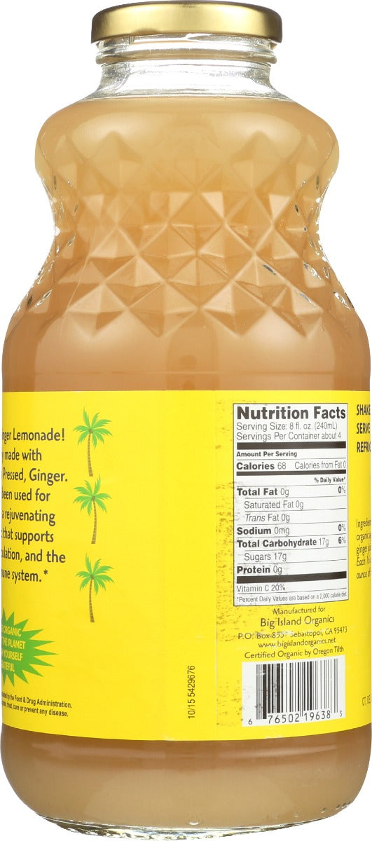 Big Island Organics: Organic Juice Hawaiian Gingerade, 32 Oz