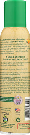 Citrus Magic: Air Freshener Lavender Eucalyptus Organic, 3.5 Oz