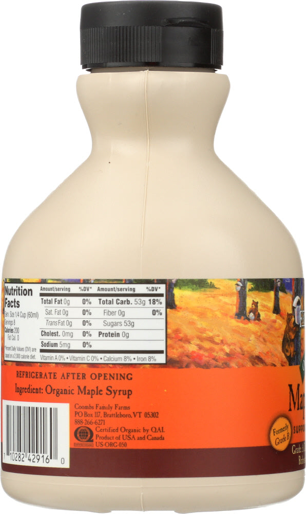 Coombs Family Farms: Maple Syrup Jug Grade A Organic, 16 Oz