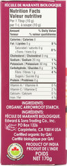 Lets Do Organics: Arrowroot Starch Organic, 6 Oz