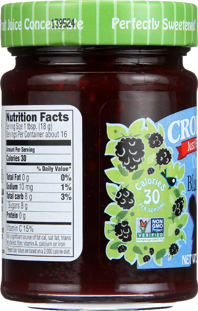 Crofters: Fruit Spread Blackberry Organic, 10 Oz