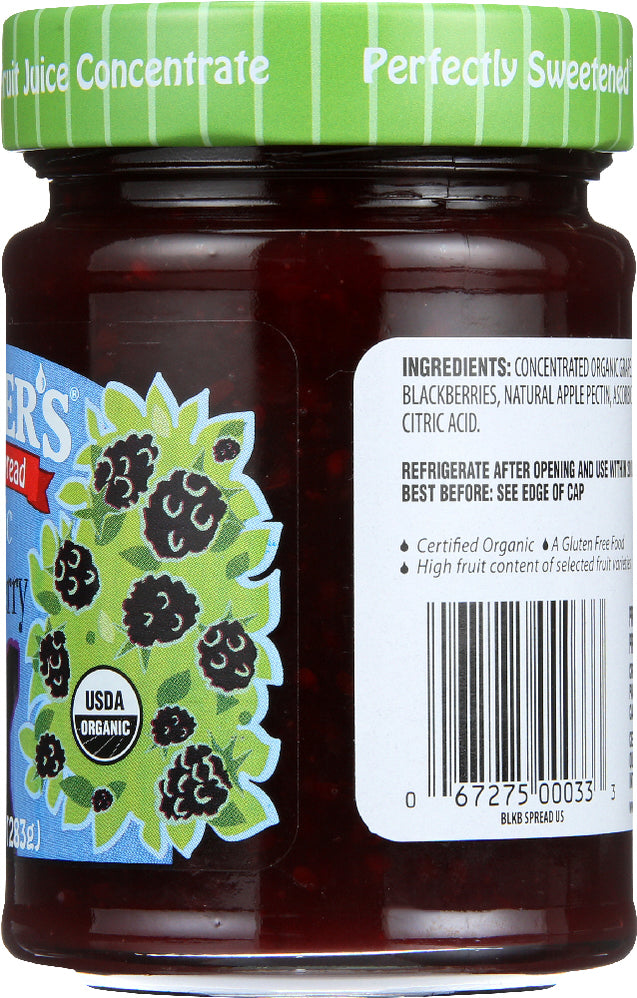 Crofters: Fruit Spread Blackberry Organic, 10 Oz