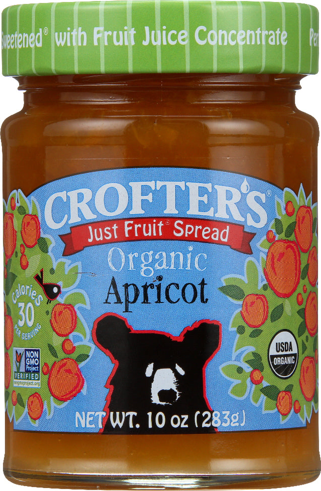 Crofters: Fruit Spread Apricot Organic, 10 Oz