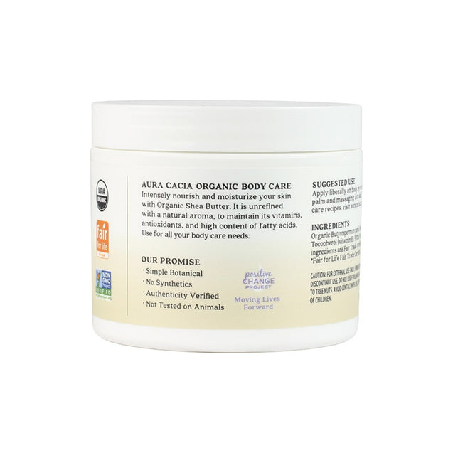 Aura Cacia: Shea Butter Unrefined Organic, 3.25 Oz