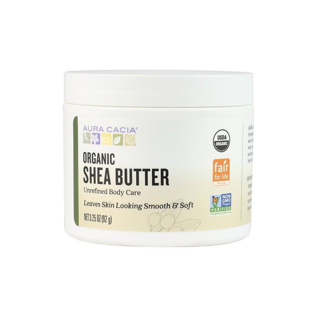 Aura Cacia: Shea Butter Unrefined Organic, 3.25 Oz