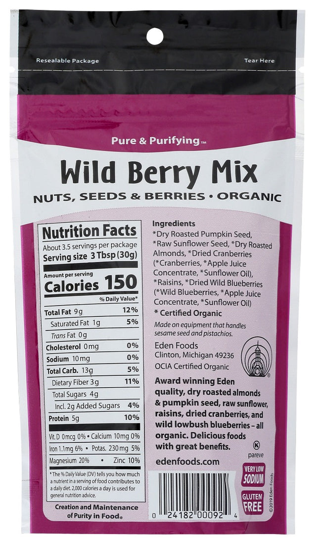 Eden Foods: Wild Berry Mix Organic, 4 Oz