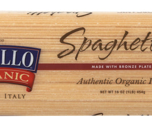 Delallo: Pasta Semolina Spaghetti Organic, 16 Oz