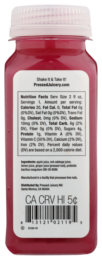 Pressed Juicery: Prbiotic Shot, 2 Oz