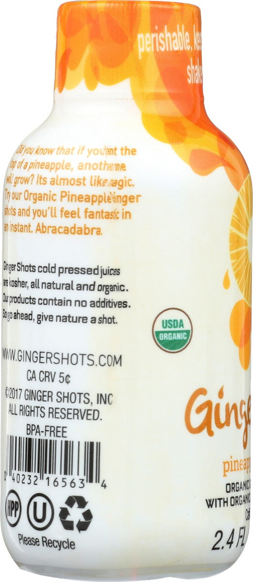 Tulua: Ginger Shots Pineapple Ginger, 2 Oz