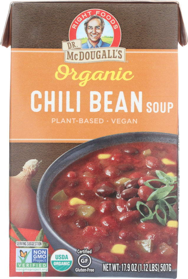 Dr Mcdougalls: Organic Chili Bean Soup, 17.9 Oz