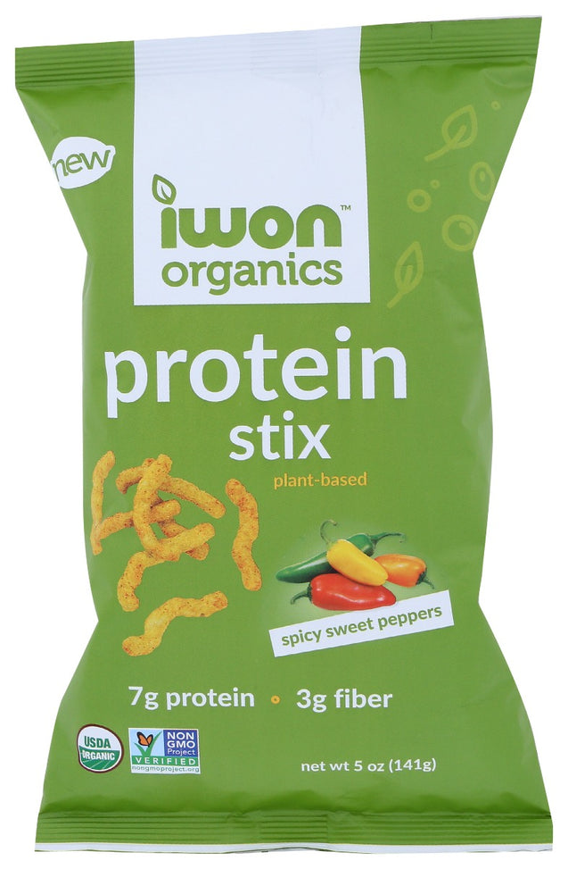 Iwon Organics: Protein Stix Spicy Sweet Peppers, 5 Oz