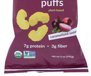 Iwon Organics: Protein Puffs Caramelized Onion, 5 Oz