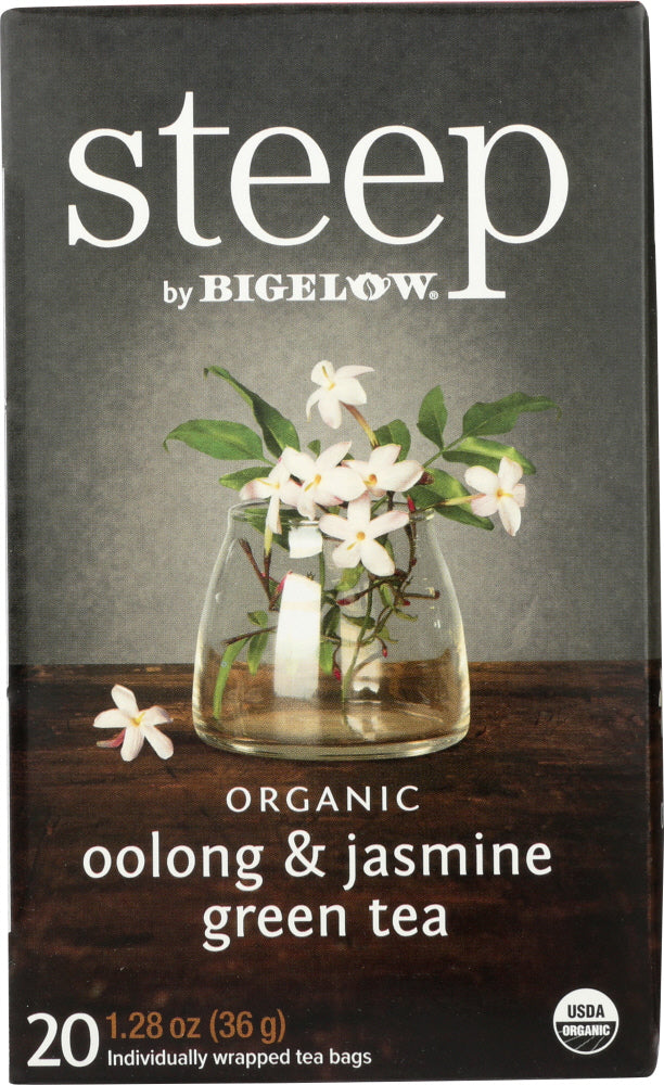 Bigelow: Steep Organic Oolong & Jasmine Green Tea, 1.28 Oz