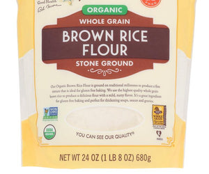 Bob's Red Mill: Organic Brown Rice Flour, 24 Oz - RubertOrganics