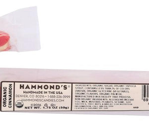Hammond's: Organic Cinnamon Candy Cane, 1.75 Oz - RubertOrganics
