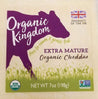 Organic Kingdom: Extra Mature Organic Cheddar Cheese, 7 Oz - RubertOrganics