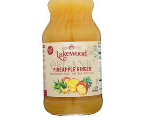 Lakewood: Organic Pineapple Ginger Juice, 32 Fl Oz - RubertOrganics