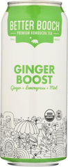Better Booch: Ginger Boost Kombucha, 16 Oz - RubertOrganics