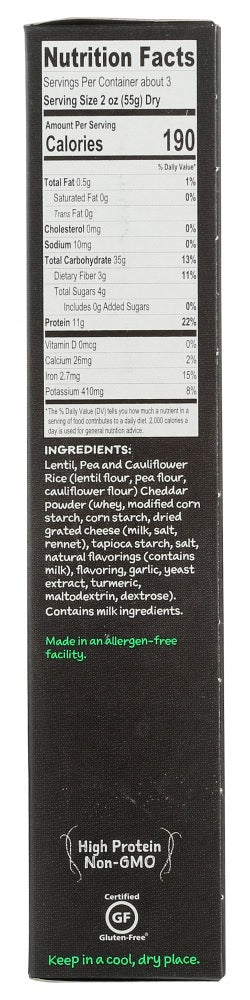 Veggiecraft Farms: Cheddar Flavor Rice Made With Cauliflower, 5.50 Oz