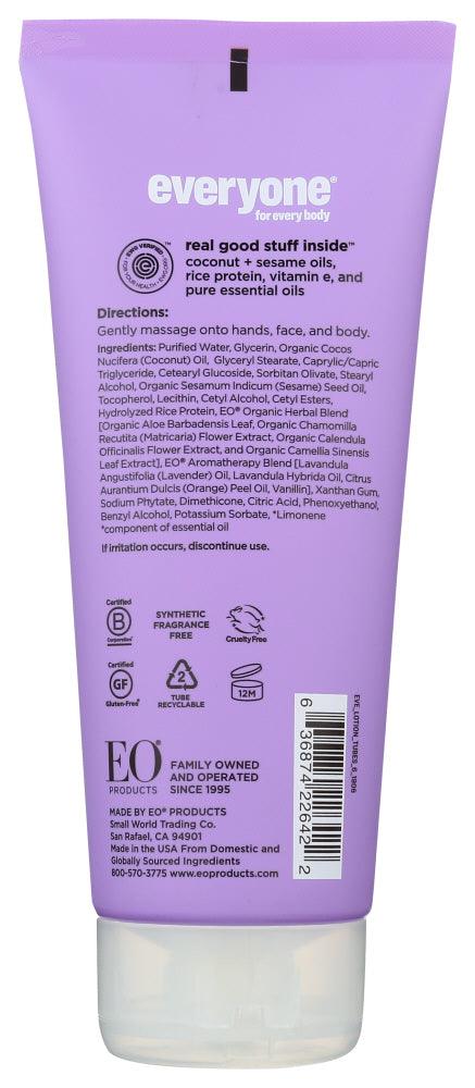 Everyone: Nourishing Lotion Vanilla + Lavender, 6 Fl Oz - RubertOrganics