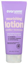 Everyone: Nourishing Lotion Vanilla + Lavender, 6 Fl Oz - RubertOrganics