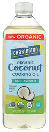 Carrington Farms: Unflavored Oil Organic Coconut, 32 Fo