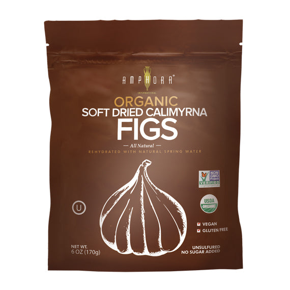 Amphora: Organic Soft Dried Calimyrna Figs, 6 Oz