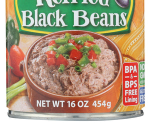 Eden Foods: Bean Refried Black Organic, 16 Oz
