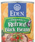 Eden Foods: Bean Refried Black Organic, 16 Oz