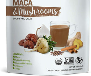 Sunfood Superfoods: Maca & Mushroom Powder Organic, 7 Oz