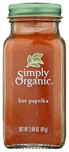 Simply Organic: Paprika Hot, 2.86 Oz