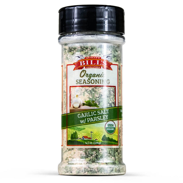 Bills Organics: Seasoning Garlic Salt, 4.5 Oz