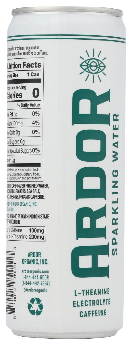 Ardor Organic: Cucumber Mint Sparkling Water, 12 Fo