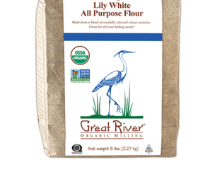 Great River Organic Milling: Organic All Purpose Lily White Flour, 5 Lb