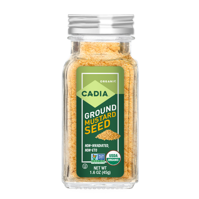 Cadia: Organic Ground Mustard Seed, 1.6 Oz