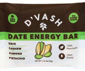 Dvash Organics: Cashew Almond Pistachio Date Energy Bar, 1.76 Oz