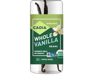 Cadia: Organic Whole Vanilla Beans, 2 Pc