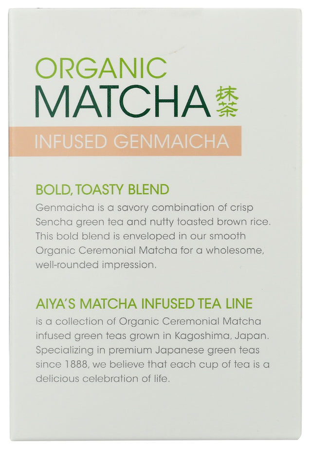 Aiya: Infused Genmaicha Organic Matcha, 1 Ea