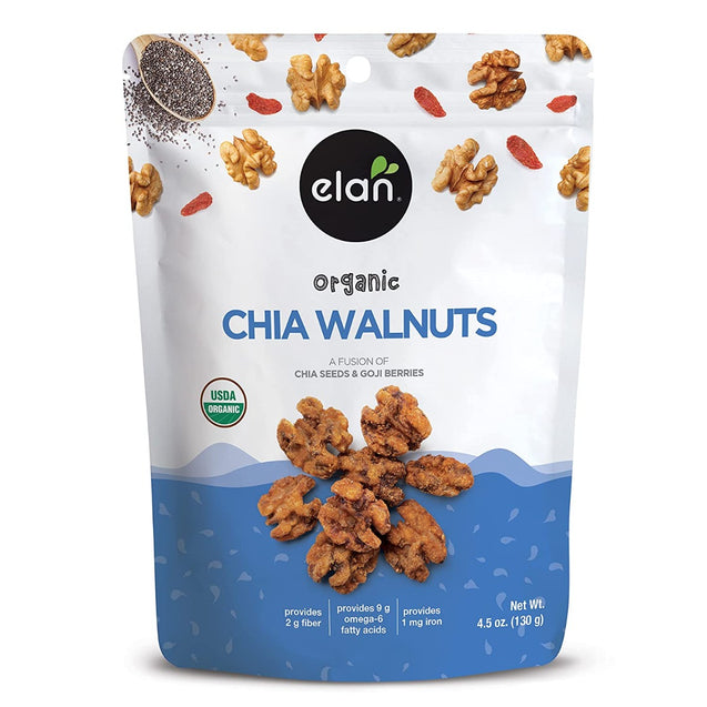 Elan: Organic Chia Walnuts, 4.5 Oz