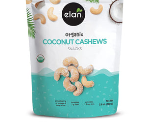 Elan: Organic Coconut Cashews, 5.6 Oz