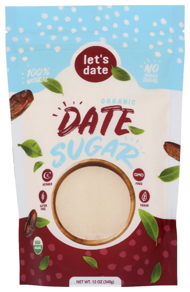 Lets Date: Organic Date Sugar, 12 Oz