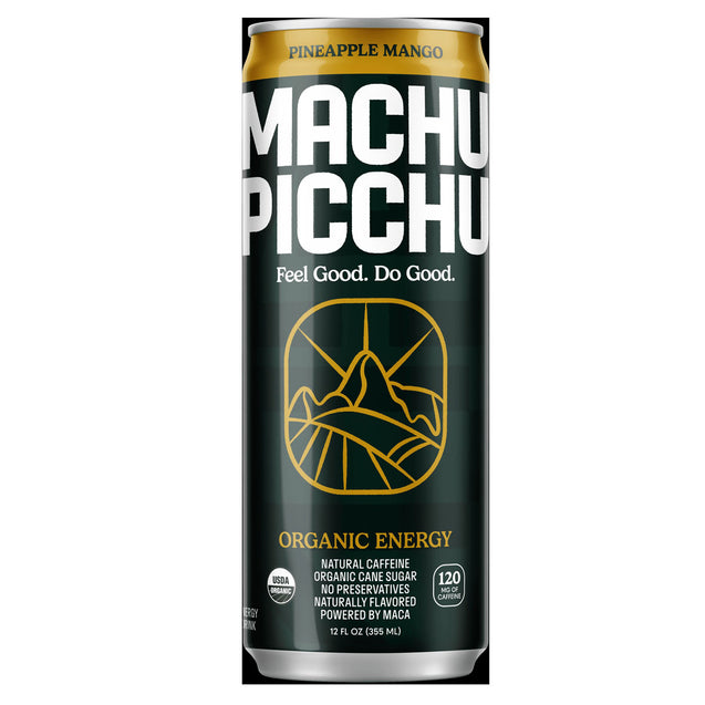 Machu Picchu: Pineapple Mango Organic Energy Drink, 12 Fo