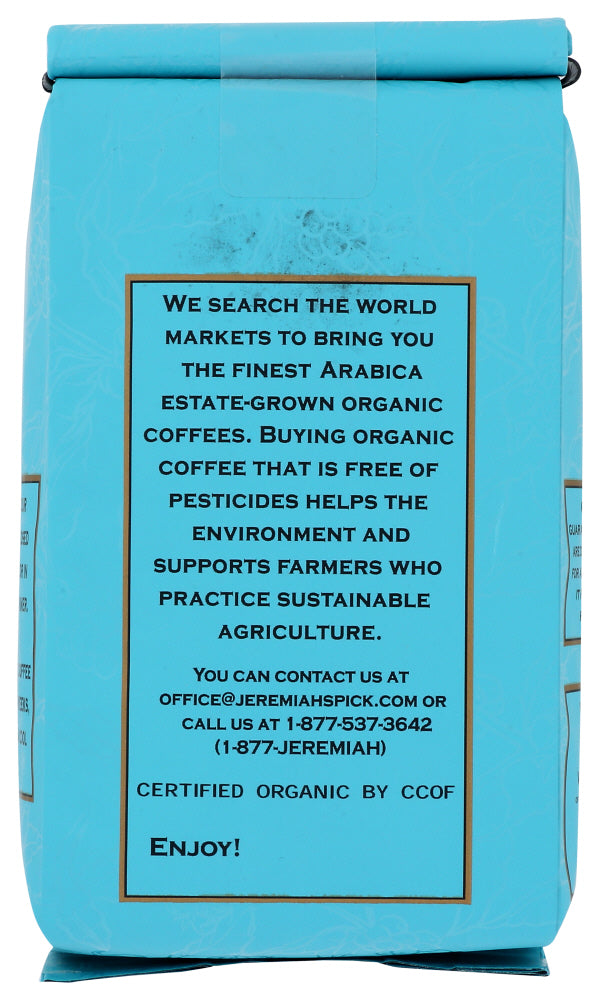 Jeremiahs Pick Coffee: Coffee Whole Bean Breakfast Organic, 10 Oz